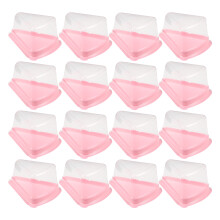50St Roze Plastic Taartdozen Pet Voor Vershoud En Presentatie