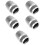 5Pcs Metal Mic Head Replacement Silver Microphone Grille Durable Parts 7