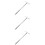 3Pcs Multi-Function Handheld Sign Rods for Outdoor Events Silver Steel 10