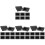 32Pcs Reliable Black Plastic Speaker Grip Handles for Amplifier Cases 4