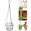 2Pcs Reusable Black Rabbit Feeders Hanging Rack for Small Animals 5