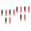 12Pcs Speaker Cable U-Shaped Plug Gold-Plated Audio Connector for DIY 6