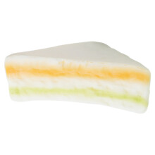 2St PU Sandwichmodel Realistisch Decoratief Nepbrood Kleurig Triangel
