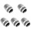 5Pcs Metal Mic Head Replacement Silver Microphone Grille Durable Parts 2