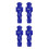 4Pcs Resin Blue Table Football Men Smooth Game Player Replacement Set 7