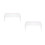 2Pcs Manicure Wrist Support Pillow Acrylic Hand Rest Transparent 7