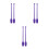 3Pcs Purple Rhythmic Gymnastics Sticks for Training and Practice 7