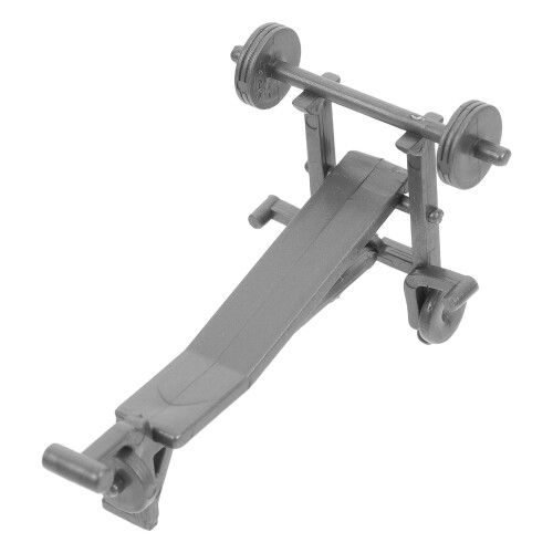4Pcs Grey Plastic Mini Gym Workout Models for Dollhouse DIY Layout 2