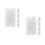 10Pcs Transparent Plastic Id Holders with Side Insert for Easy Display 10