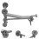 4Pcs Grey Plastic Mini Gym Workout Models for Dollhouse DIY Layout 11