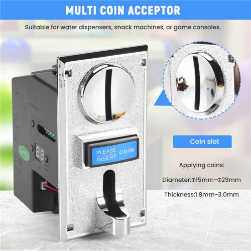 Multi Coin Acceptor Selector for Mechanism Vending Machine Mech Arcade Game 1