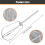 Compatible for Kitchen Aid Hand Mixer Attachments, Replacement Egg Beaters Mixmaster Model Replaces: W10490648 KHM2B 7