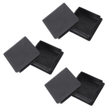 80mm x 80mm Square Plastic Caps Pipe Tube Inserts End Plug 6 Pieces