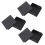 80mm x 80mm Square Plastic Caps Pipe Tube Inserts End Plug 6 Pieces 1