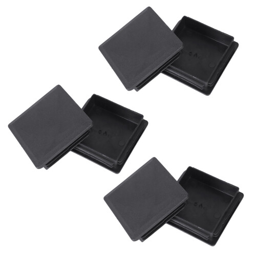 80mm x 80mm Square Plastic Caps Pipe Tube Inserts End Plug 6 Pieces 1