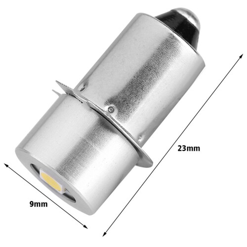 1W P13.5S Led Flashlight Bulb, 100~110LM 2700~7000K Replacement Bulb Torch Lamp Emergency Work Light(3V) 1