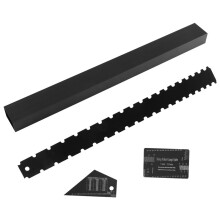 4Pcs Luthier Tools Set Guitar Neck Notched Straight String Action Gauge Ruler Fret Rocker Fret Leveling