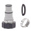 4Pack Pool Hose Adapter,Type A Pool Hose Connector for 1.5/1.25 Inch Vacuum Hose Adapters, Threaded Connection 6
