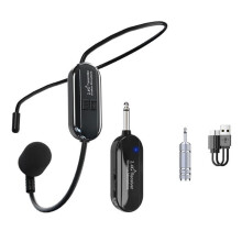 Micro-Émetteur de Casque Sans Fil Professionnel pour Système de Radio Vocale, Enseignement de la Guitare, Jeu de Fitness