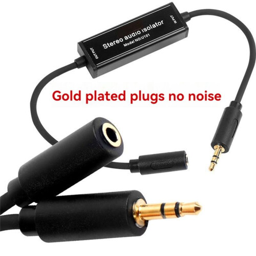 Stereo Audio Isolatie 3,5 mm Luidspreker Audio Ruis Ruis Common Ground Filter Eliminator GROUND LOOP Isolator 1