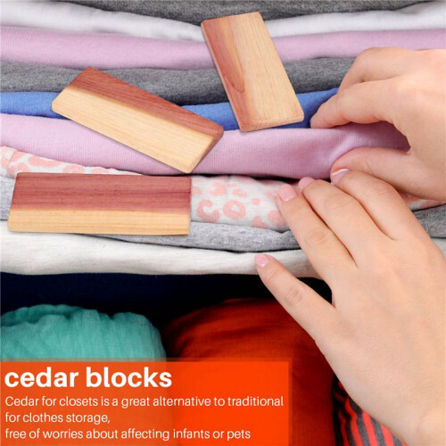 16 Pack Cedar Blocks for Closet,Red Cedar Blocks for Storage, Aromatic Cedar Blocks for Closet and Drawer 2