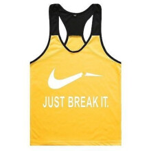 (Yellow,M)Camiseta sin mangas sin mangas musculares de gimnasio para hombre Camiseta culturismo Deporte Vestus Fitness
