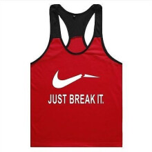 (Red,XL)Camiseta sin mangas sin mangas musculares de gimnasio para hombre Camiseta culturismo Deporte Vestus Fitness