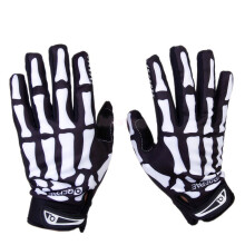 (M) Biker Skeleton Bone Gloves Racing Cycling Motorcycle Mechanics Full Finger Goth