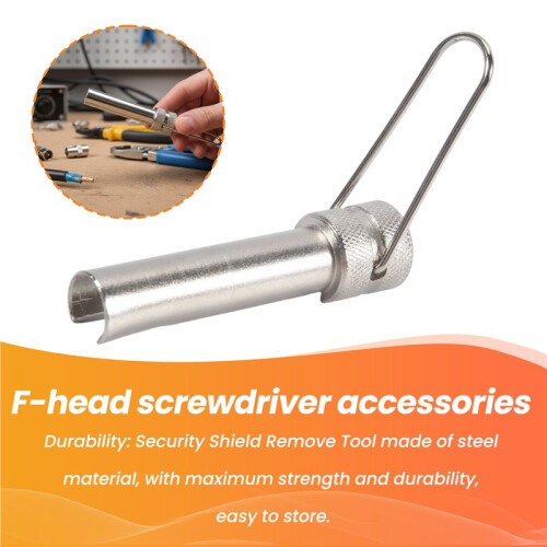 Security Shield Remove Tool, F Connector Coax Security Key Shield Adapter Gripverktyg för Koaxialkabel 2