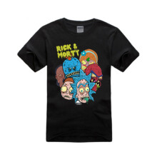 (T13,M)Rick And Morty Pattern Printing T Shirt Clothes Round Neck Short Sleeved Shirt