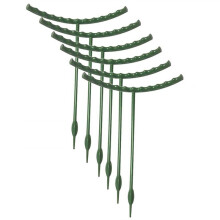 10 Pack Plant Support Plant Stakes,Plastic Half Round Plant Support Ring Plastic Plant Cage Holder Flower Pot Climbing A