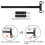 Bow String Nocking Points Set with T Square Ruler Nocking Buckle Pliers and 8pcs Nocking Buckle Set, Black 3