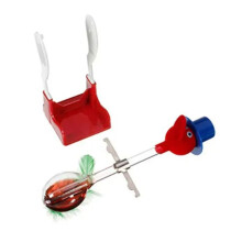 Transparent Drinking Bird with Fluid Perpetual Motion Balance Drink Water Bird Non-Stop Kids Educational Toys,C