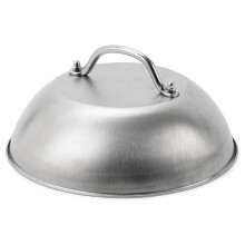 Griddle Accessories Heavy Duty 9in Wide Smashed Burger Melting Cheese Dome Cover Stainless Steel Basting Steaming Cover