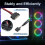 9Pin USB Header Splitter, USB 2.0 Header Splitter with  Power Cable, Internal USB Hub for CPU/RGB Light/Printer 5