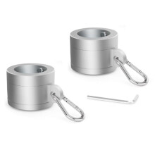 1 Par Flaggstångsringar Av Aluminiumlegering 1 Tum, 360 Graders Roterande Flaggstångsringar för 0,75-1,02 Tums Diameter Flaggstång