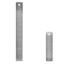 Stainless Steel Cork Back Metal Ruler, 6 Inch 12 Inch Straight Cork Base Rulers, Metal Ruler Cork Backed