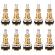 10 Pz TR618A Steli Valvola Aria/Liquido Trattore, Morsetto Senza Camera D'Aria Nello Stelo Valvola Pneumatico per Ruote Agricole Industriali, Trattore
