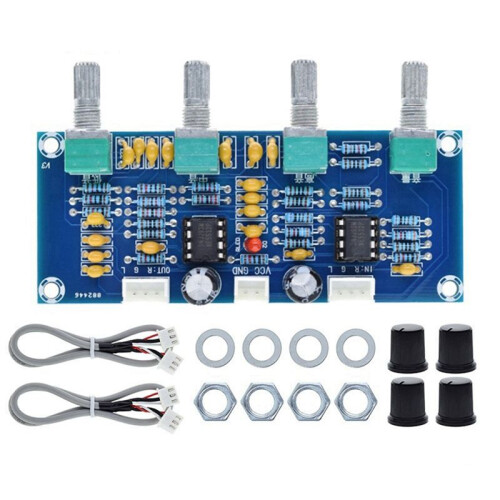 XH-A901 Tone Board Preamp med Diskant, Bas, Volymjustering Pre-Amplifier Tone Controller för Amplifier Boards 1