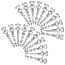 26pcs Shoes Spikes for Ice Aerator Shoes Spikes for Women Lawn Aerator Shoes Spikes Silver Lawn Shoes Spikes Metal