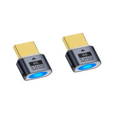 2Pcs -Compatible Dummy Plug 4K HDR Virtual Monitor EDID Headless  Emulator Support 4k 60Hz 1080 120Hz A