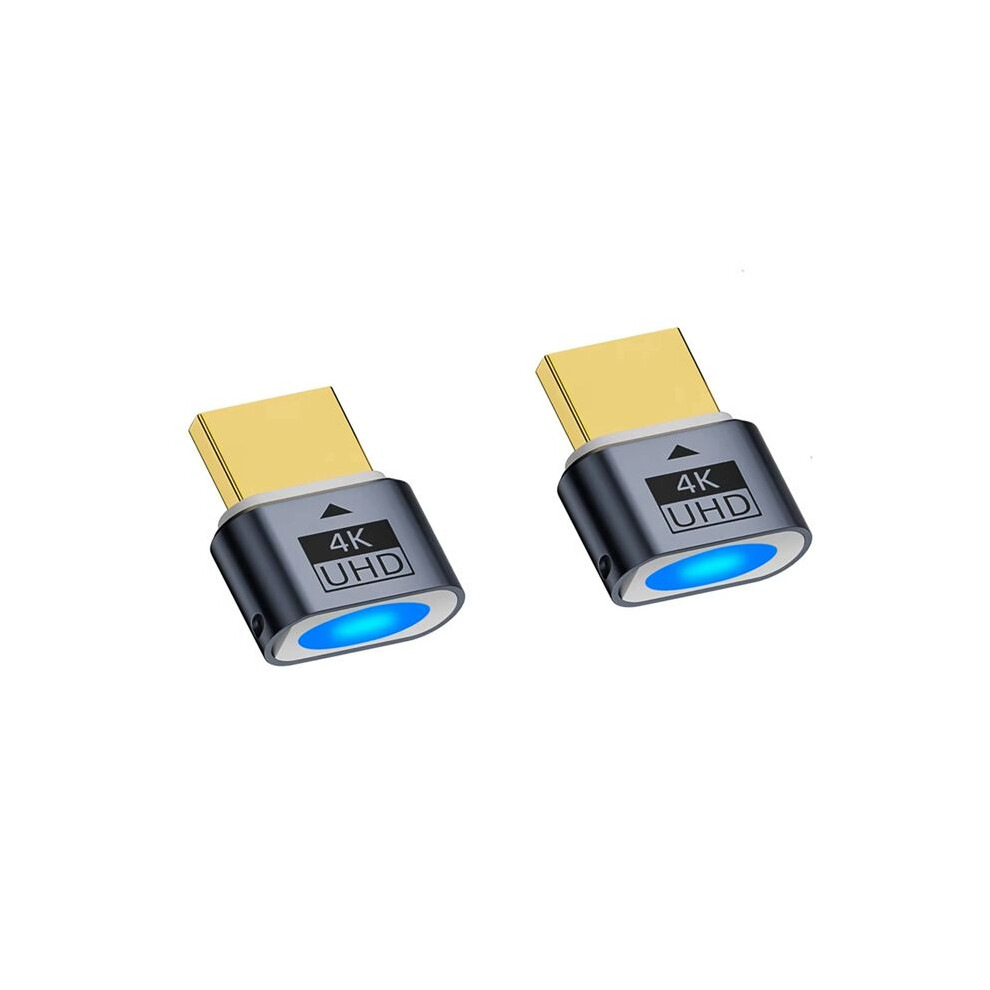 2Pcs -Compatible Dummy Plug 4K Hdr Virtual Monitor Edid Headless Emulator Support 4K 60Hz 1080 120Hz A 6031870432299