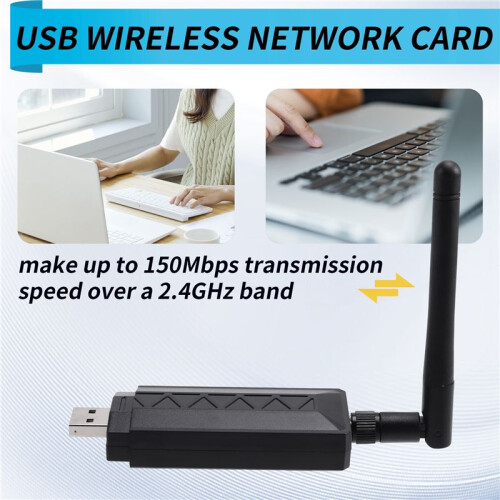 AR9271 Wireless USB WiFi Adapter 2.4G/150Mbps for Linux, Kali, Ubuntu,for Raspberry Pi, PC, Laptop Network Enhancement B 1