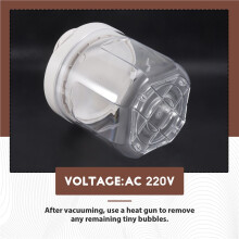 Resin Bubble Remover 3L - Quick, Efficient Vacuum Degassing for Epoxy, UV Resin, Silicone Eu Plug