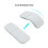 Mouse  4.0 Touch - Mouse Pieghevole Morbido Silenzioso per Ufficio per PC Portatile Bianco 4