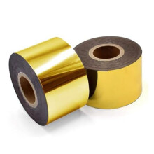 Hot Stamping Foil Paper with 1.5x400ft,Hot Foil Stamping Paper for Leather Bronzing Machine DIY Decoration Gold
