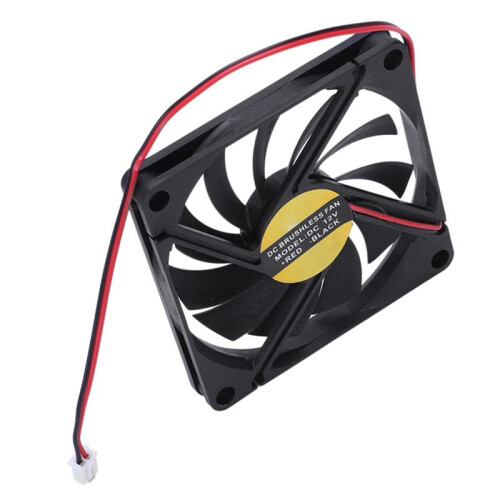 80mm 2 Pin Connector Cooling Fan Low Pressure for PC Computer Case CPU Cooler Radiator 2