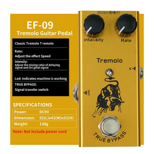 Elektrisk Gitarreffektpedal  Tremolo Basgitarrpedaler Tremolo 1