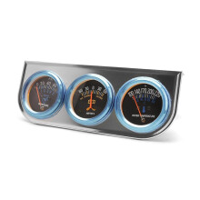12V 52mm Oil Pressure Gauge and 2 Inch Mechanical Water Temperature Gauge Universal Fit
