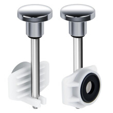 2-Pack Universele Baduitloop Reparatieset, Lekvrije Badkranen Reparatie Vervangende Onderdelen Zilver